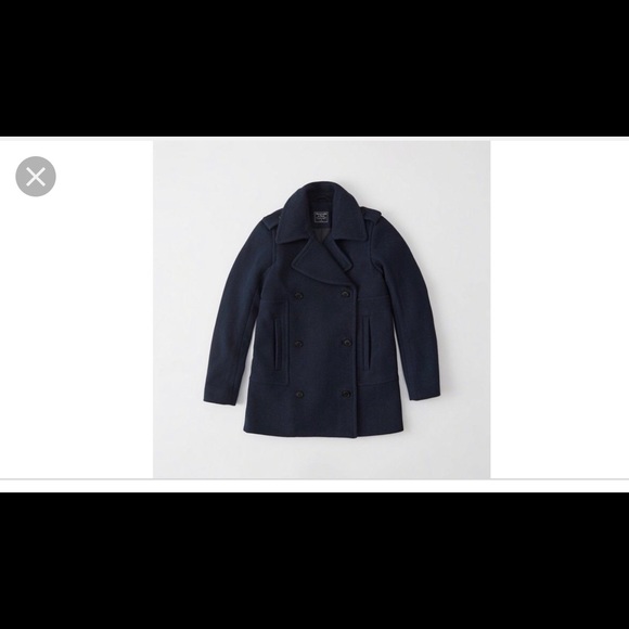 Abercrombie Fitch Mens Classic Peacoat 